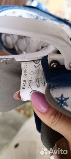 Хоккейные коньки детские раздвижные