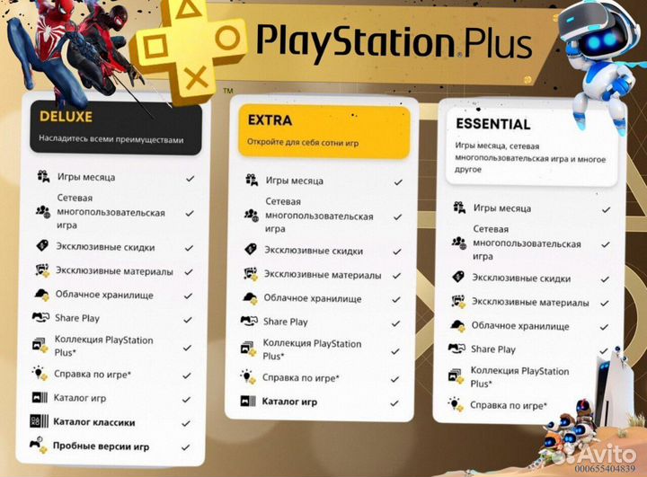 Подписка ps plus турция delux на ps5 ps4 (Арт.45614)