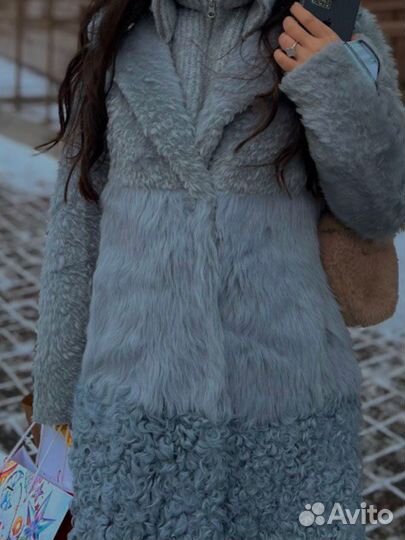 Шуба натуральная овчина 42-44