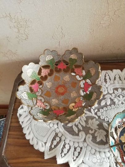 Ваза (конфетница) латунь Индия