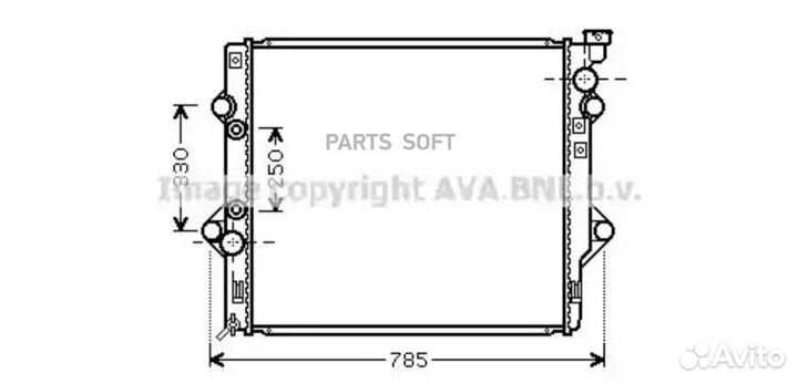 Радиатор охлаждения Тойота FJ Cruiser