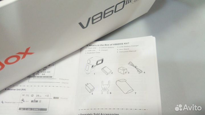 Вспышка накамерная Godox V860IIIs TTL для Sony