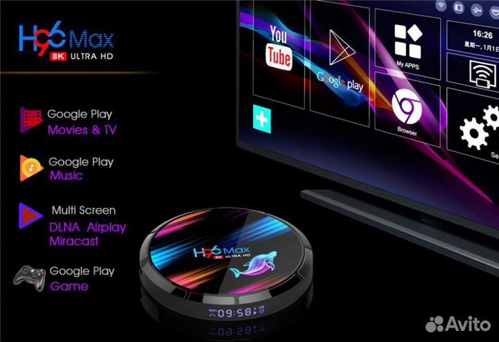 Тв приставка H96 MAX X3 (64Гб)