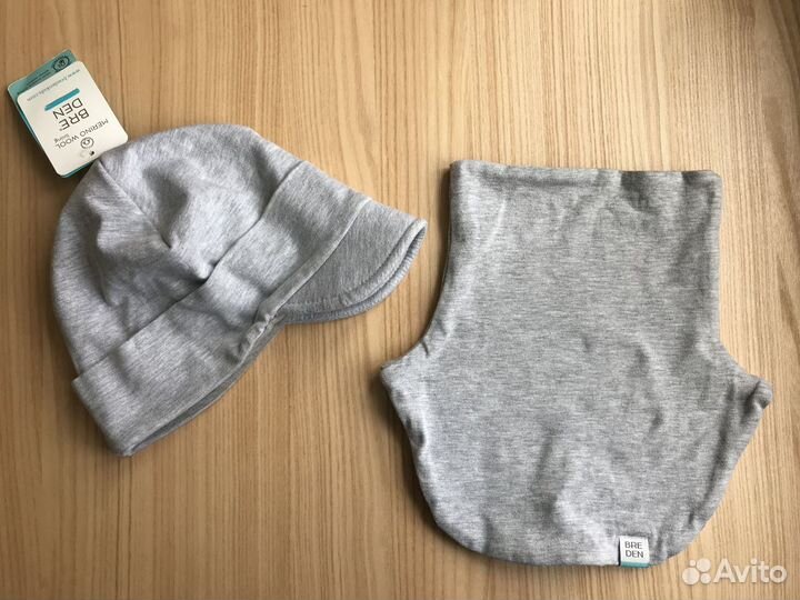 Шерстяная шапка и шарф Breden kids, размер 50-52