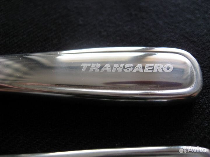 Столовые приборы а/к Трансаэро: вилка, ложка, нож