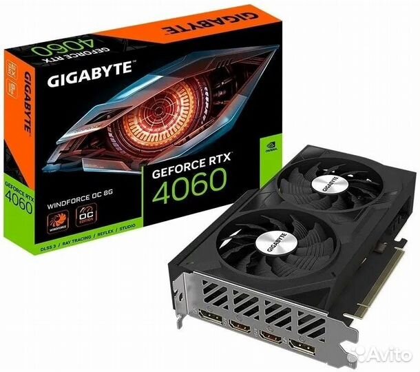 Видеокарта Gigabyte RTX4060 windforce OC 8GB