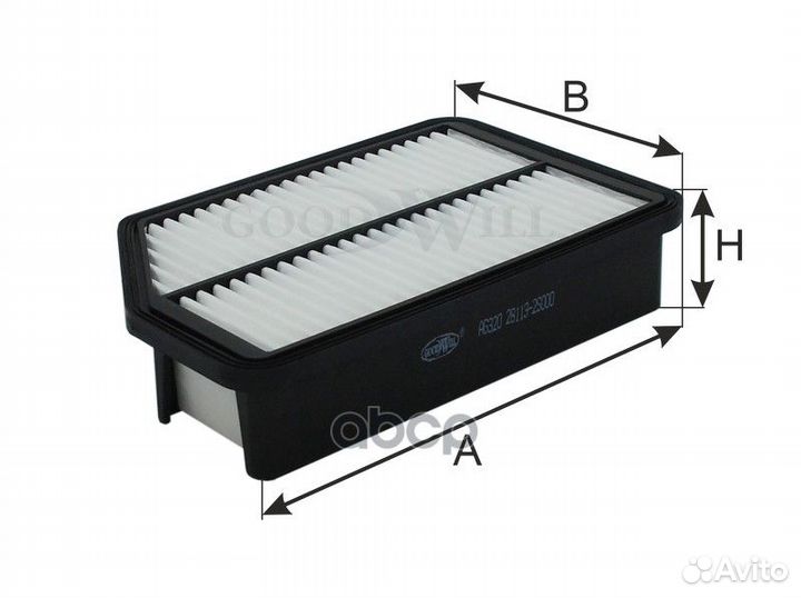 Фильтр воздушный AG320 AG320 Goodwill