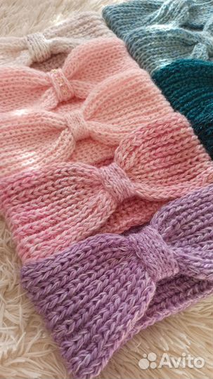 Вязаная повязка на голову