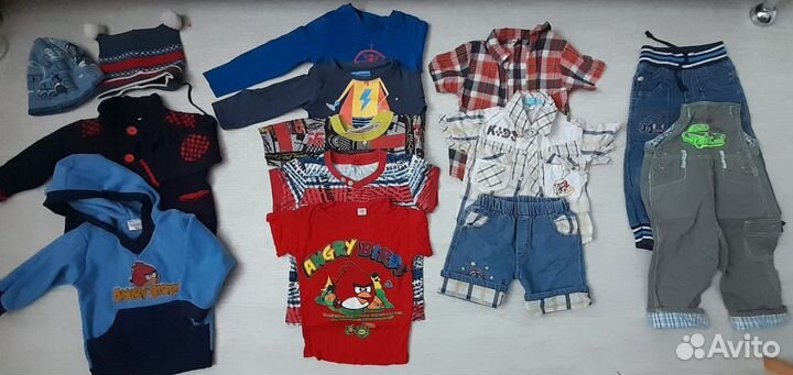Детская одежда для мальчика вещи пакетом 86 92 98