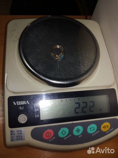 Кольцо с топазом