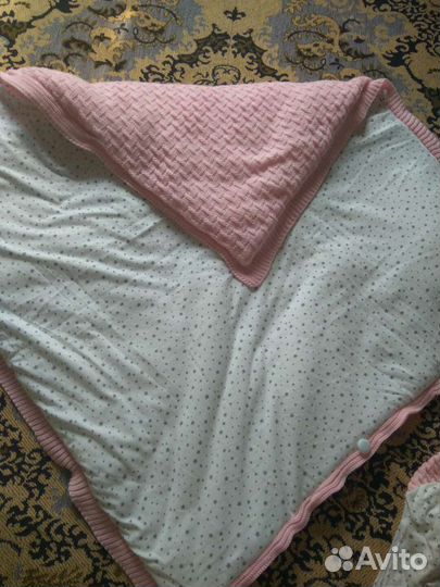 Конверт одеяло на выписку для девочки