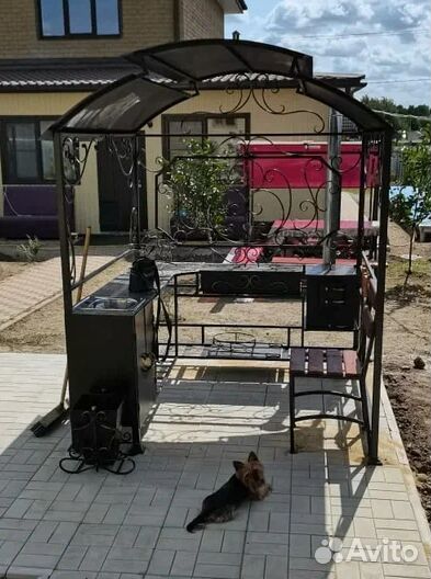 Беседка с мангалом