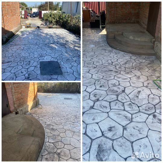 Печатный бетон