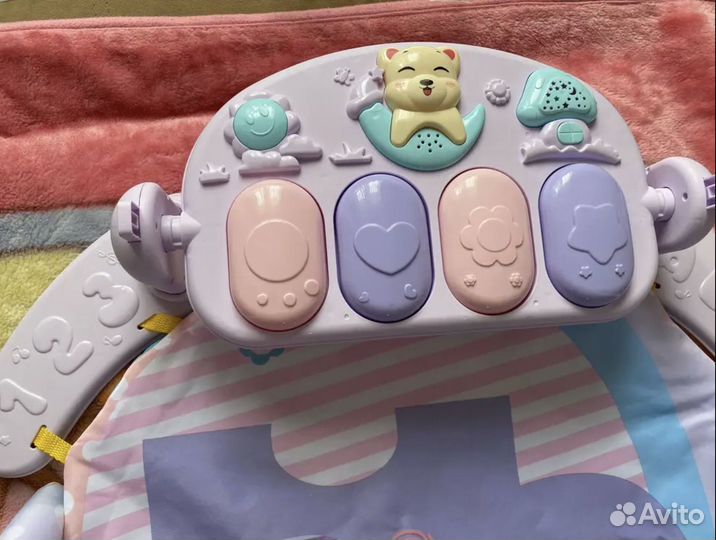 Детский коврик с пианино