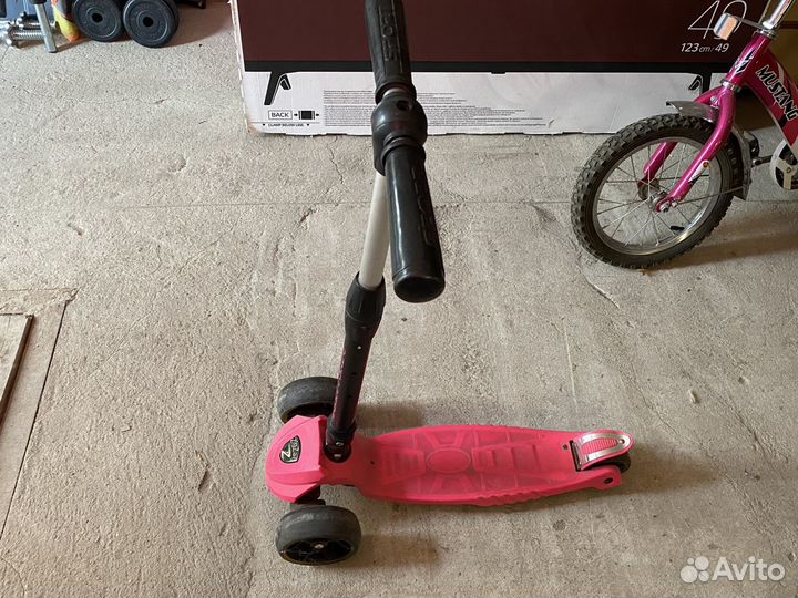 Самокат детский трехколесный складной