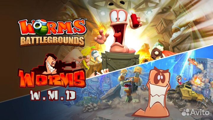Worms Battlegrounds + Worms W.M.D на PS4 и PS5