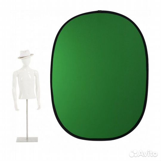 Фотофон складной хромакей Raylab RF-12 муслиновый Green/Blue 150*200см (зеленый/синий)