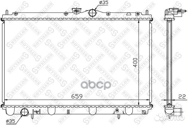 Радиатор Mitsubishi Carisma 1.6/1.8 95 1025096