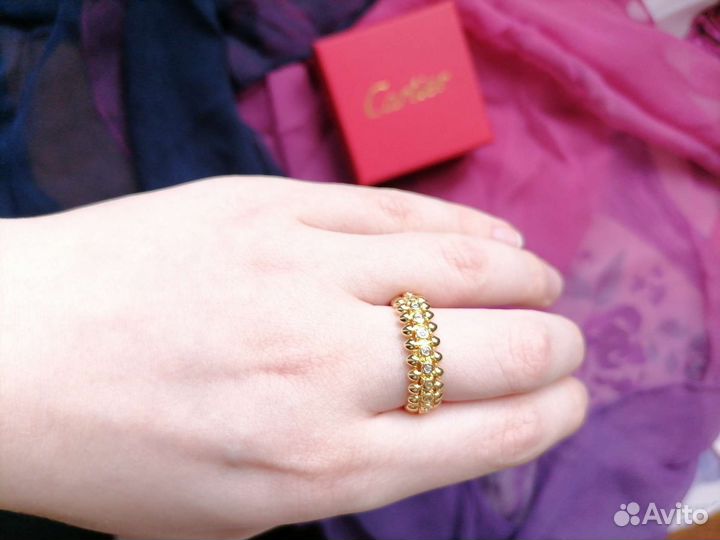 Cartier золотое кольцо