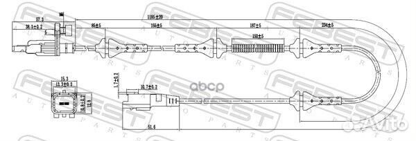 Датчик abs передний 25606001 Febest