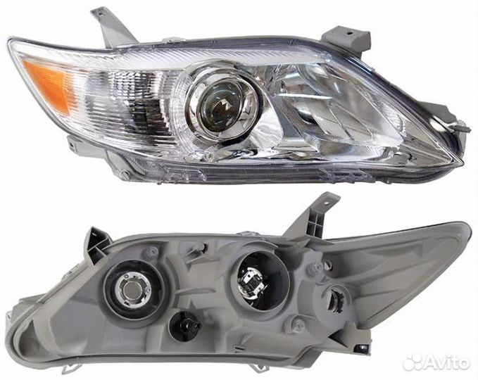 Фара Тойота Камри ACV40 09-11 с желтым поворотом