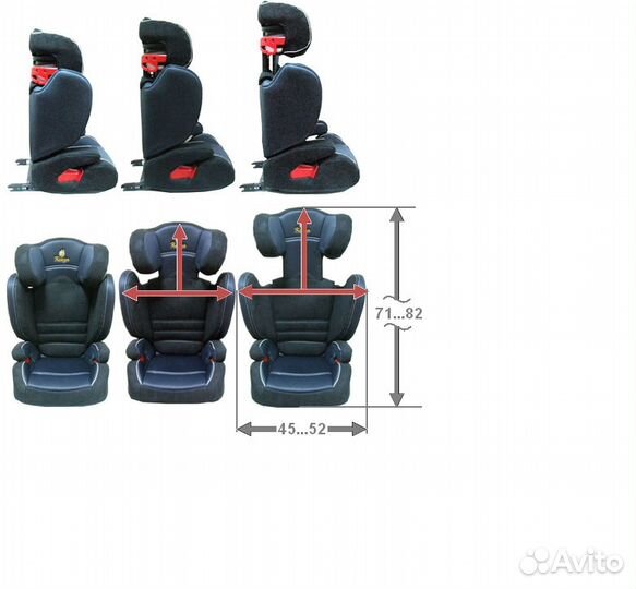 Автокресло Kenga BH2311 15-36 кг