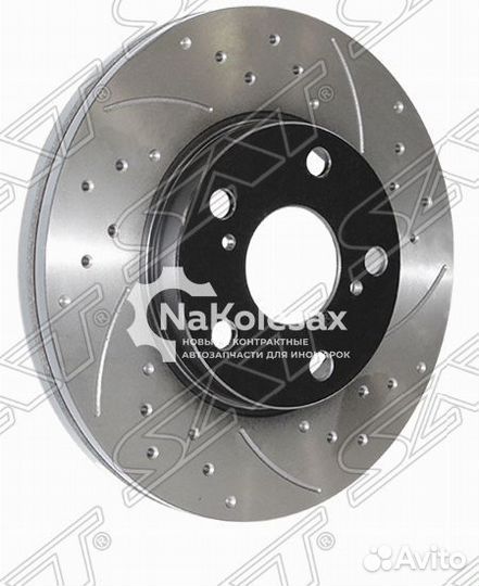 Комплект дисков тормозных передний перфорированные