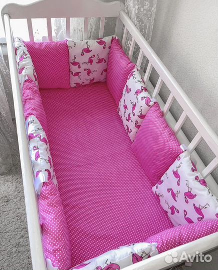 Бортики в кроватку новые в наличии