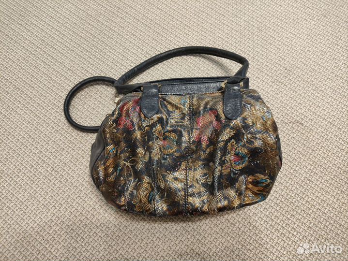 Винтажная кожаная сумка