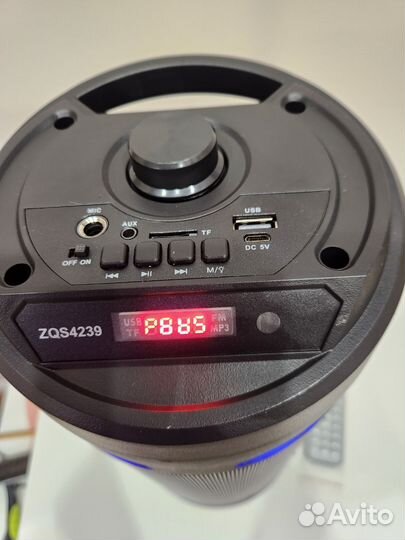 Портативная колонка блютуз с караоке 40 см