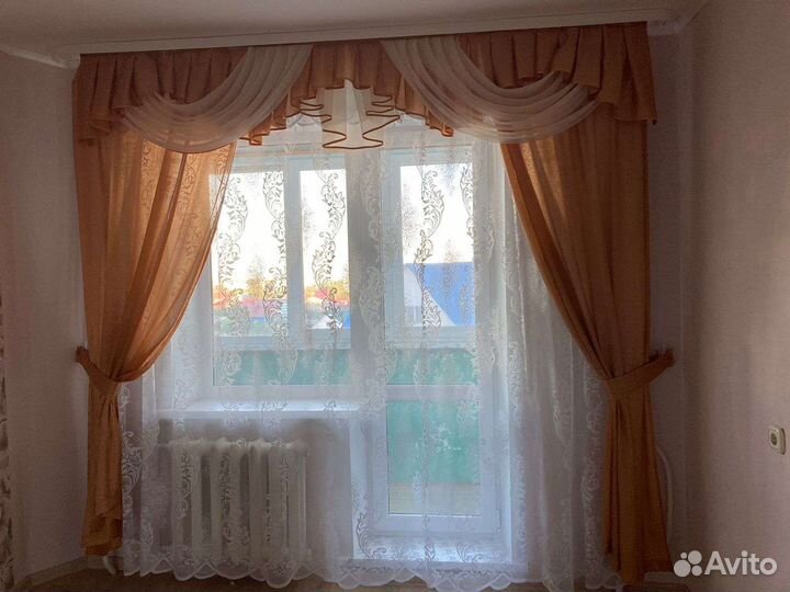 Шторы с ламбрекеном бу