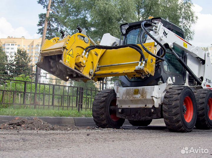 Аренда мини-погрузчика Bobcat S650HF Фреза 61см