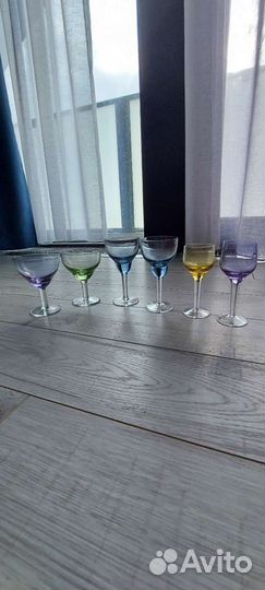 Фужеры цветное стекло СССР