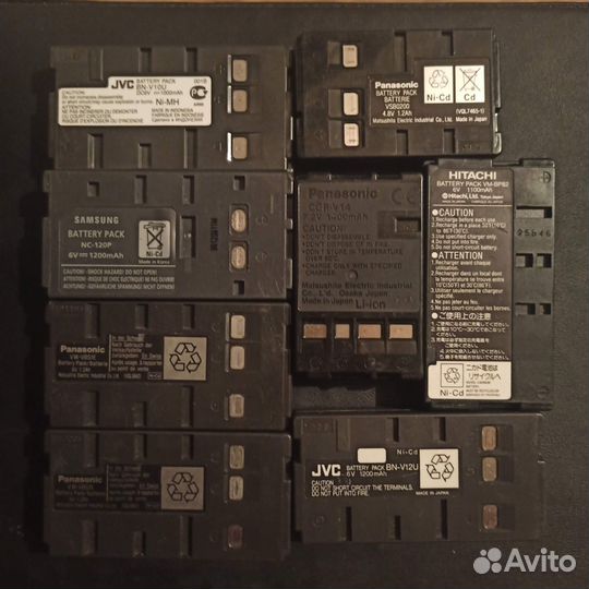 Аккумуляторные батареи для кассетных видеокамер