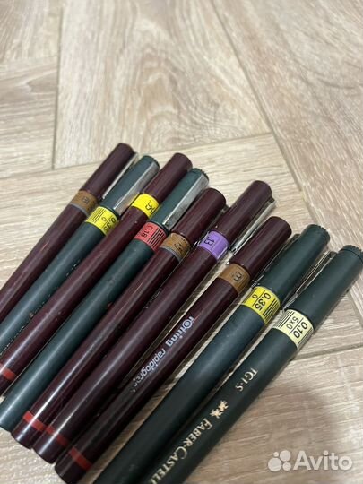 Рапидографы rotring и faber castel