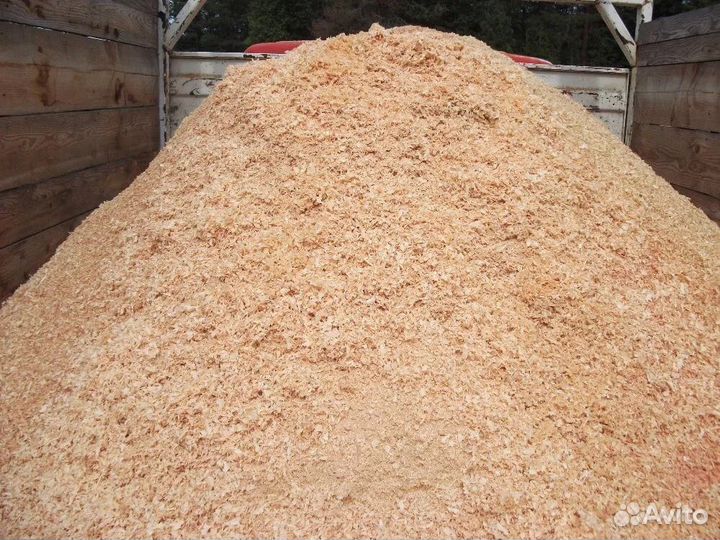 Опилки в мешках