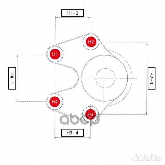 Шаровая опора переднего нижнего рычага 4WD KIA