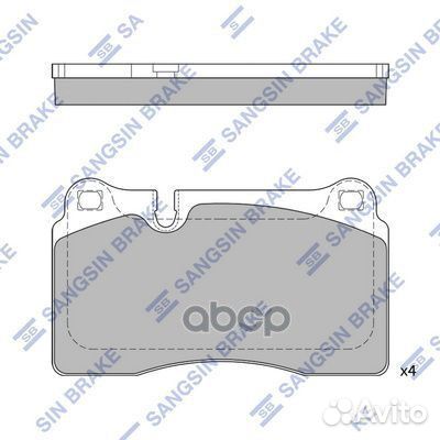 Колодки передние VW touareg (7L/7P) SP2231 SP2231
