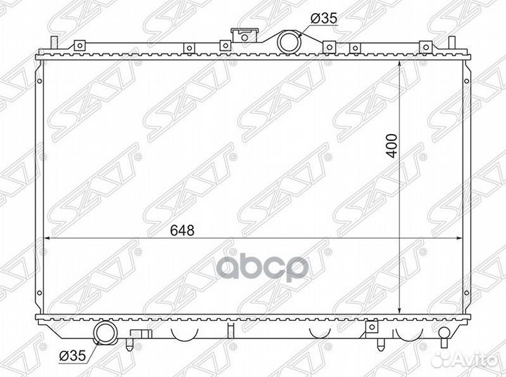 Радиатор Mitsubishi Carisma 95-05 MC0002-4G63 Sat