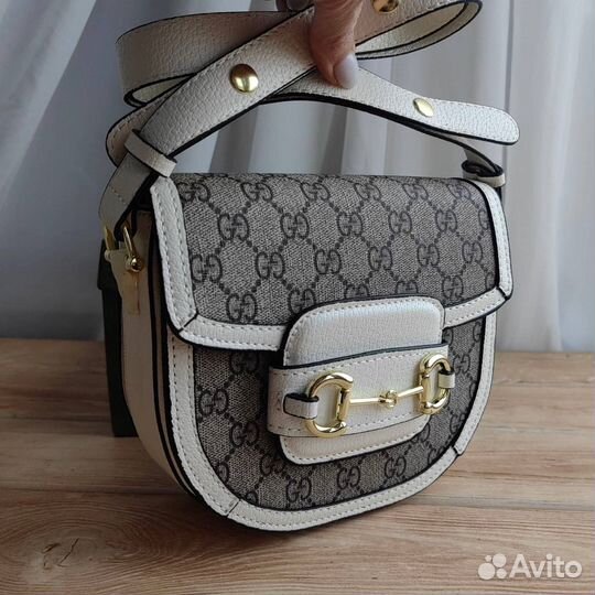 Сумка Gucci канва и кожа