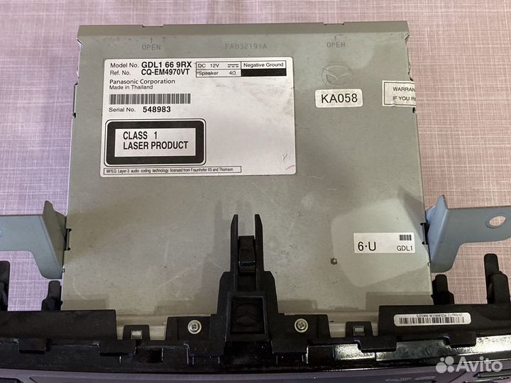 Штатная магнитола mazda 6 gh