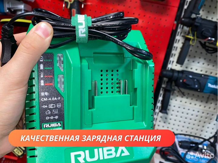 Профессиональная аккумуляторная ушм ruiba JM 125S