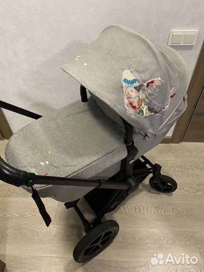 Коляска cybex priam 3 в 1 + лыжи