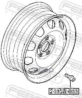 Болт колесный renault logan, sandero 2485B-003