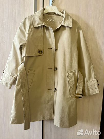 Тренч плащ для девочки 116-122 Zara