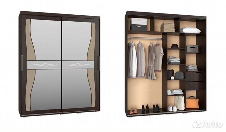 Шкаф купе вместительный