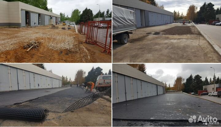 Асфальтирование от 10 кв.м.Укладка асфальт ямочный