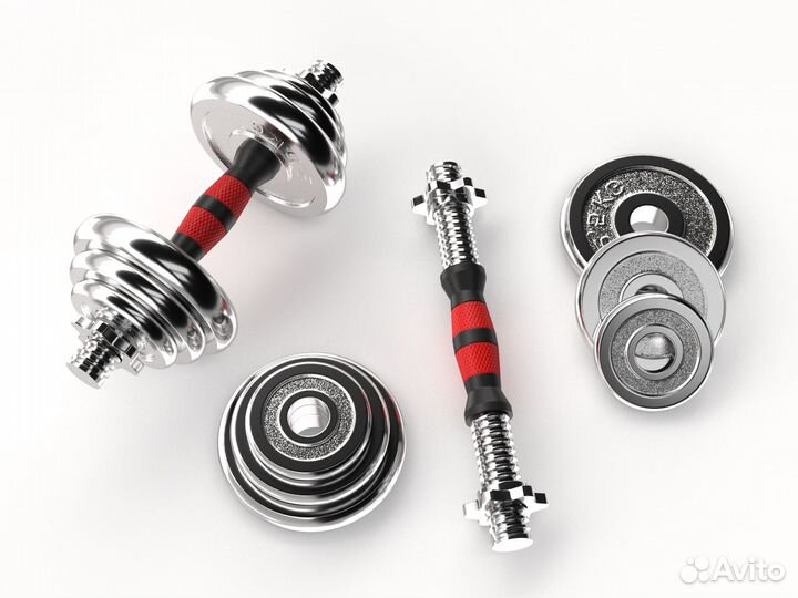 Набор гантелей Unixfit в кейсе 20 кг