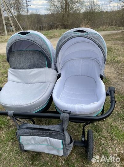 Коляска 2 в 1 indigo duo 18