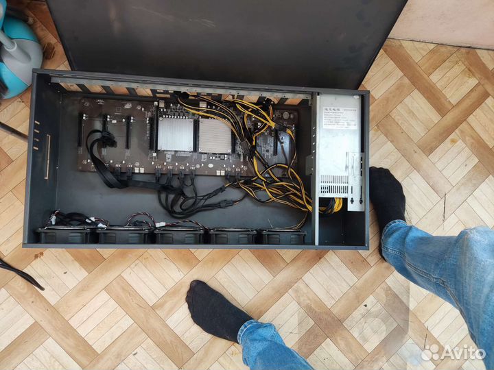 Тушка X79x9 (риг) на 9 карт (можно на 3060 laptop)